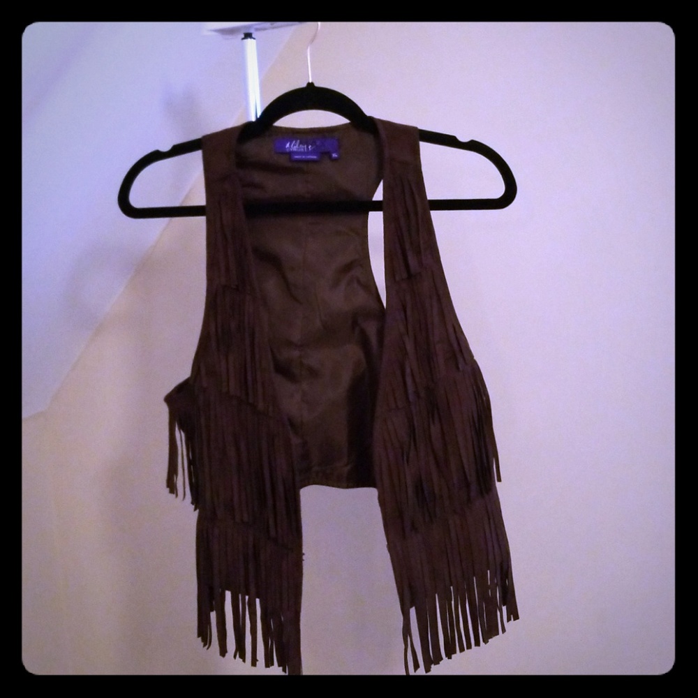 Miley Cyrus Max Azria Fringe Vest